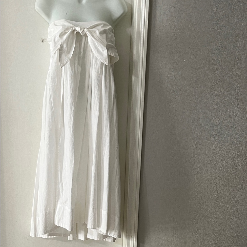 Anthropologie White Midi Dress - Picture 2 of 10